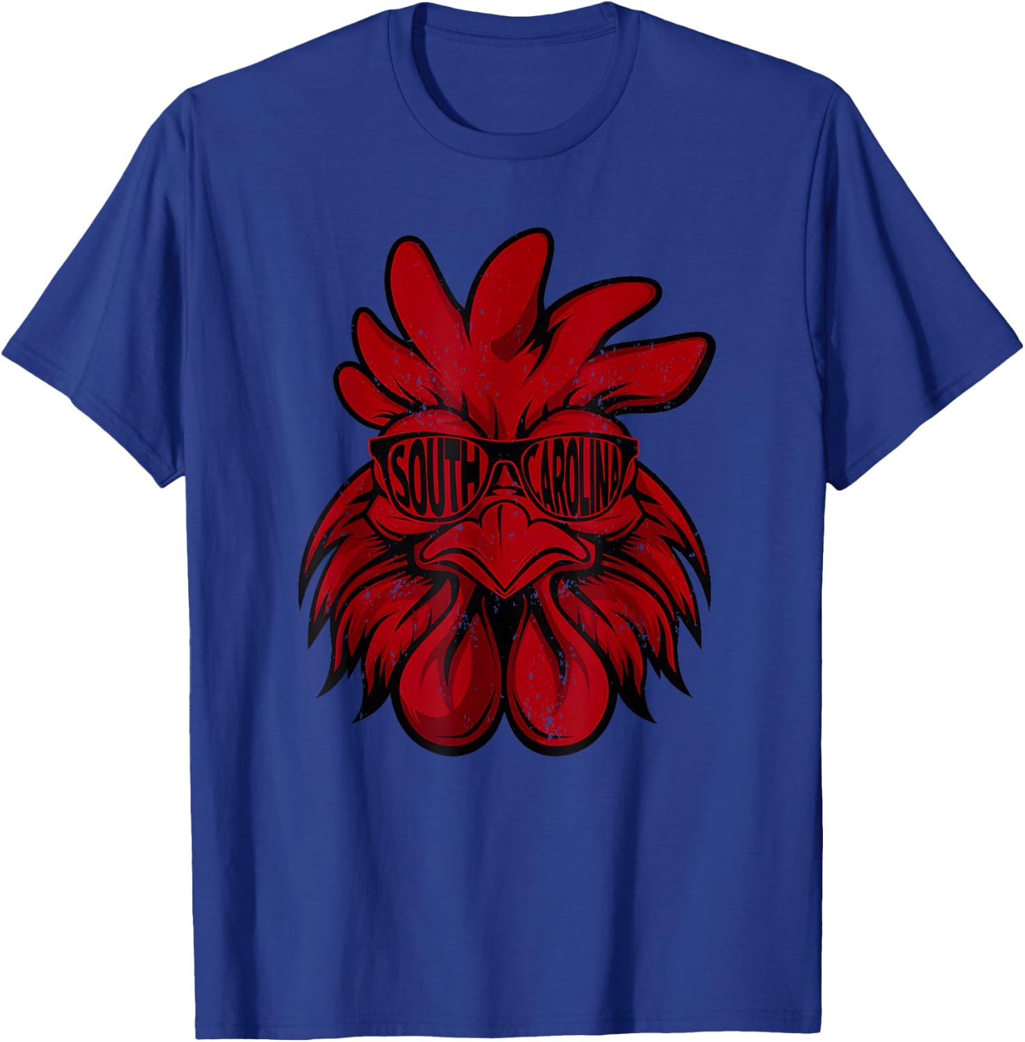 South Carolina Men Women Retro Cock Vintage State Varsity T-Shirt - T-Shirt | Royal