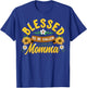Blessed To Be Called Momma Cute Sunflower Mothers Day Gifts T-Shirt - T-Shirt | Royal