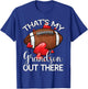 That's My Grandson Out There Football Grandma Grandpa T-Shirt - T-Shirt | Royal