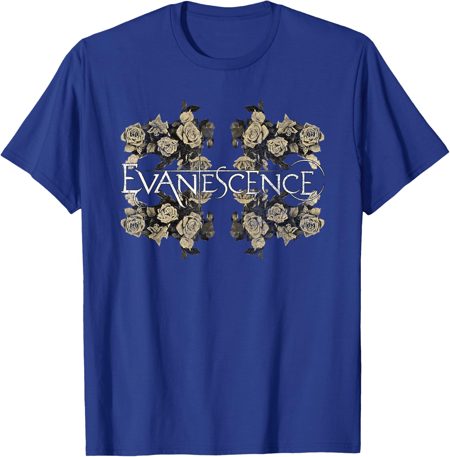 Evanescence – Roses On Asphalt T-Shirt - T-Shirt | Royal