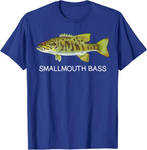 Smallmouth Bass Freshwater Game Fish T-Shirt - T-Shirt | Royal