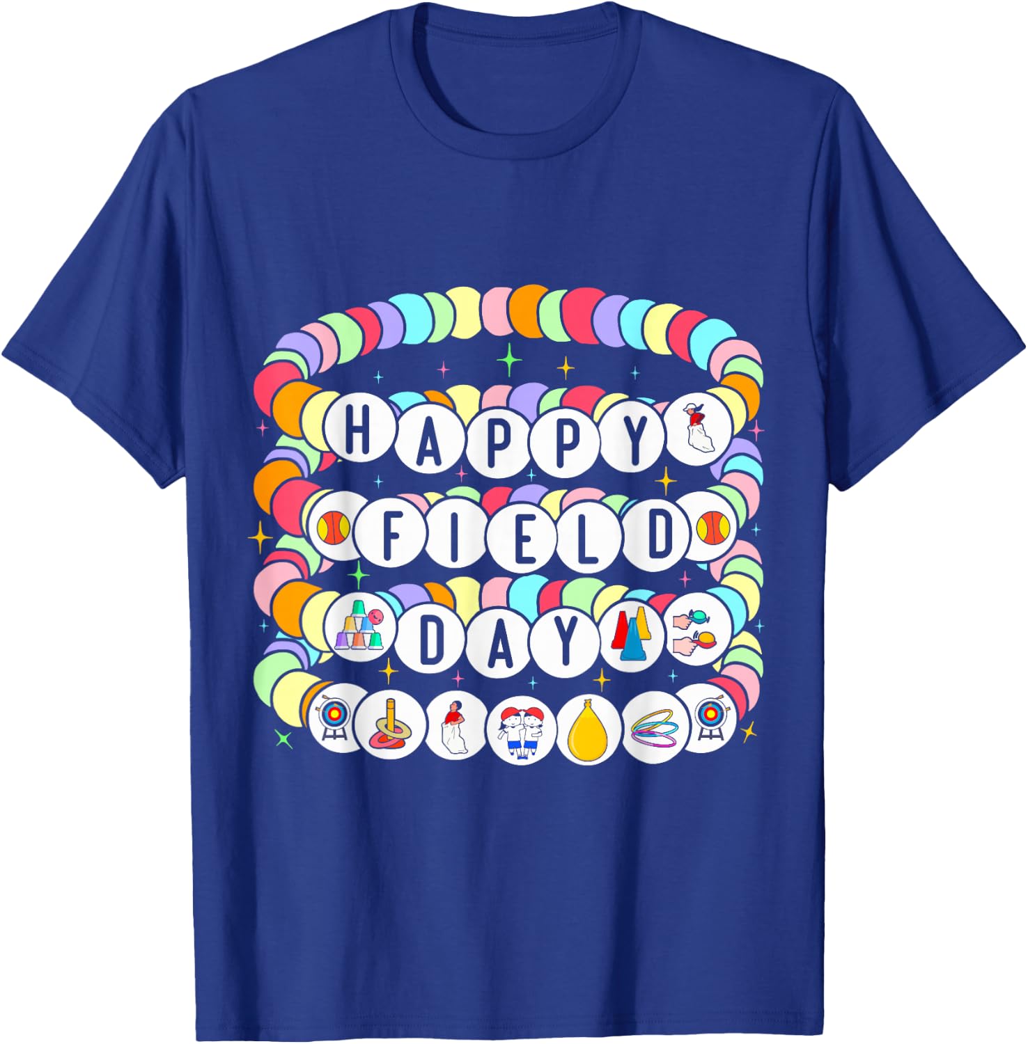 field day games Sack Race field day 2026 friendship bracelet T-Shirt - T-Shirt | Royal