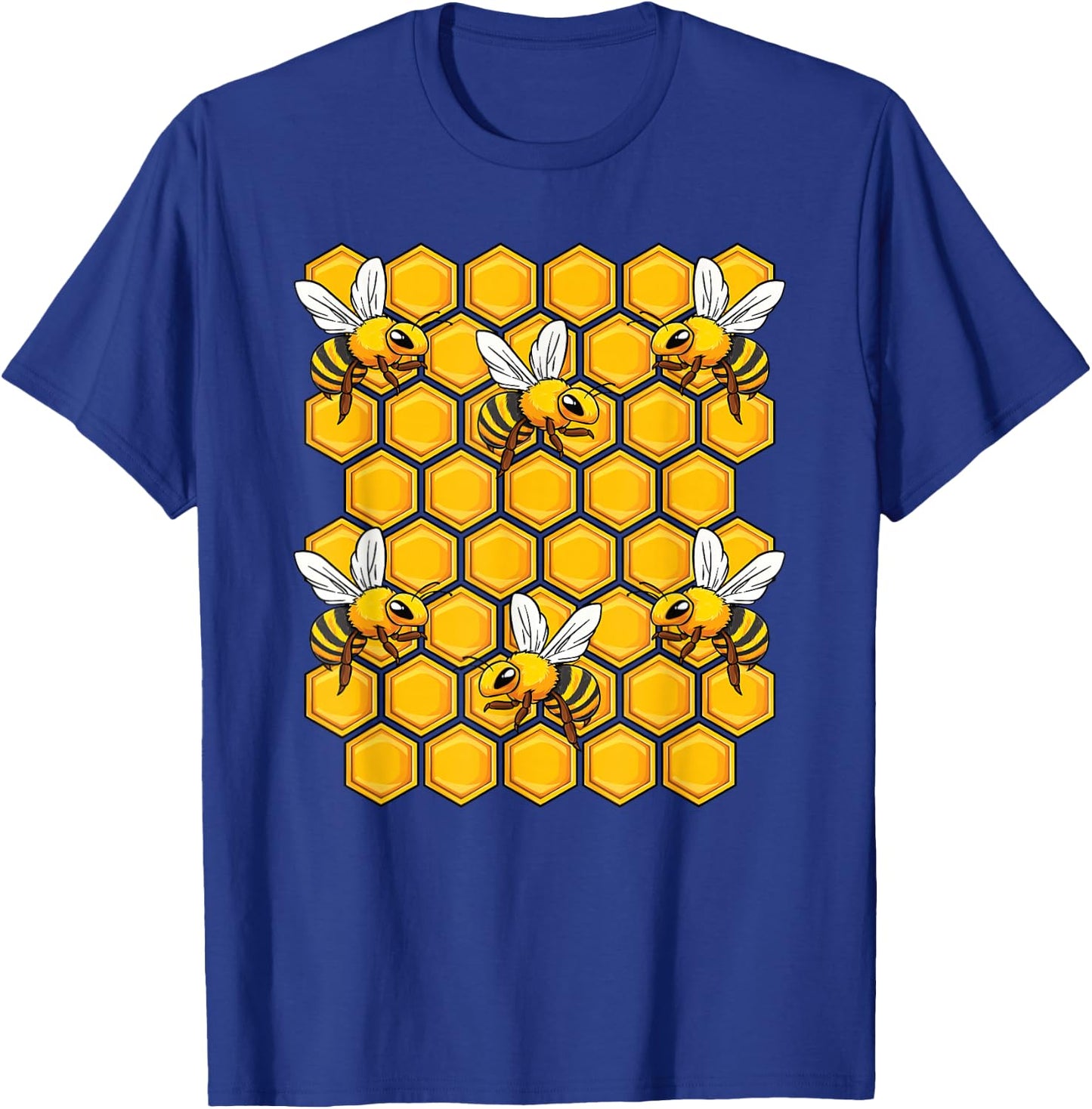 Beekeeper Honeycomb Honey Honeybee Beekeeping Bee Lover T-Shirt - T-Shirt | Royal