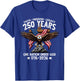 Christian 250 Years Faith Freedom 4th July 250 Anniversary T-Shirt - T-Shirt | Royal