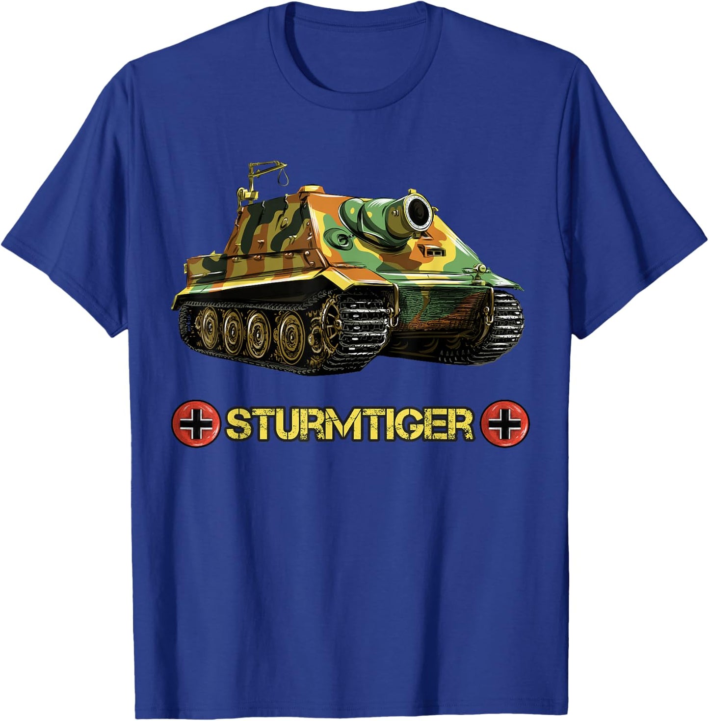 German Tank Storm Tiger from WW2 T-Shirt - T-Shirt | Royal
