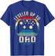 I Leveled Up To Dad 2024 Promoted To Daddy Soon To Be Father T-Shirt - T-Shirt | Royal