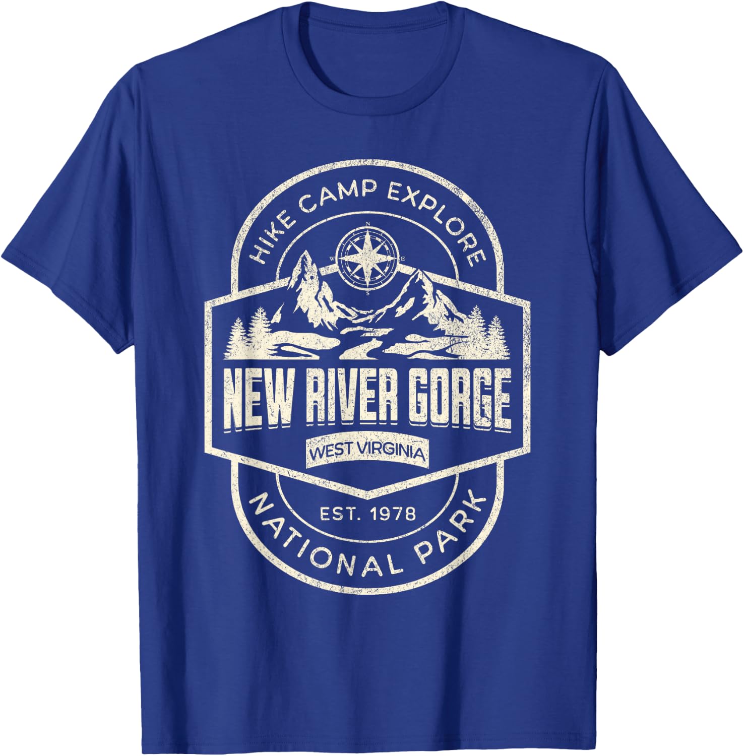 New River Gorge National Park T-Shirt - T-Shirt | Royal