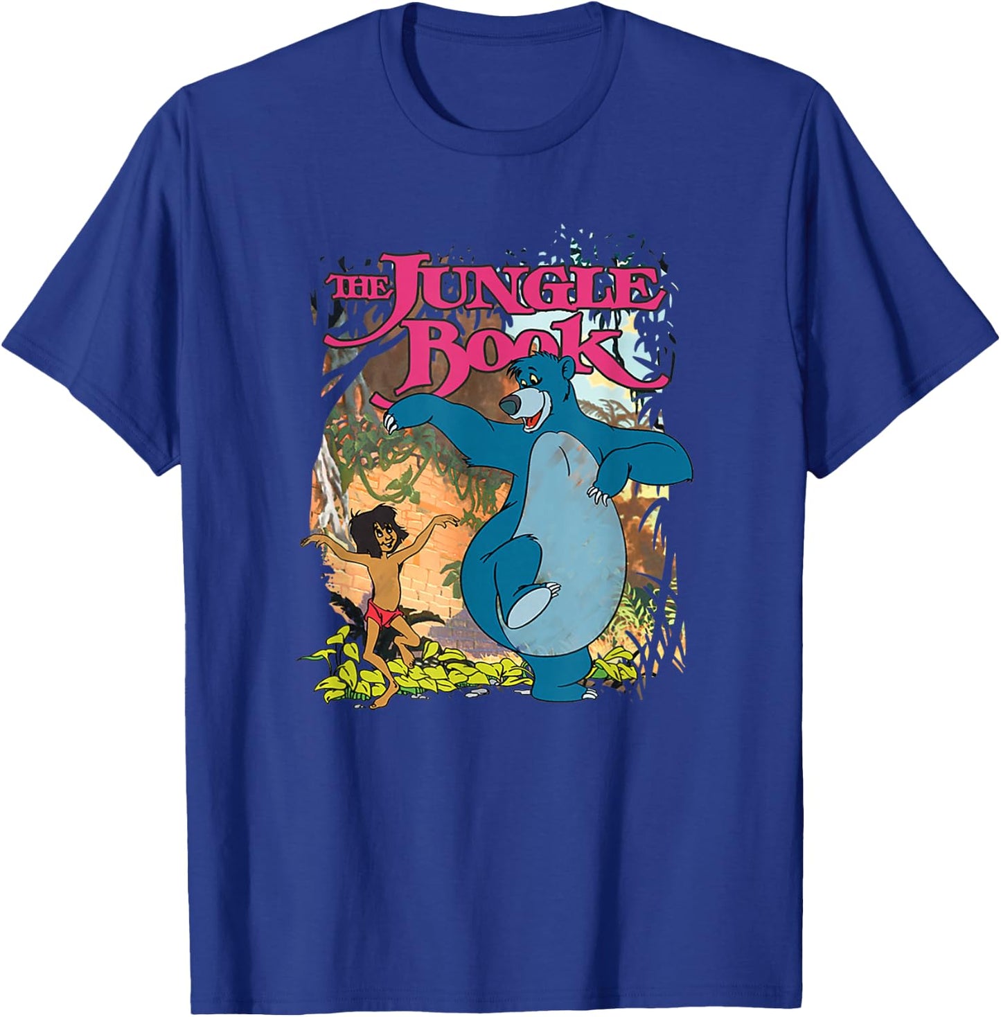 Disney The Jungle Book Mowgli & Baloo Dancing Friends Small T-Shirt - T-Shirt | Royal