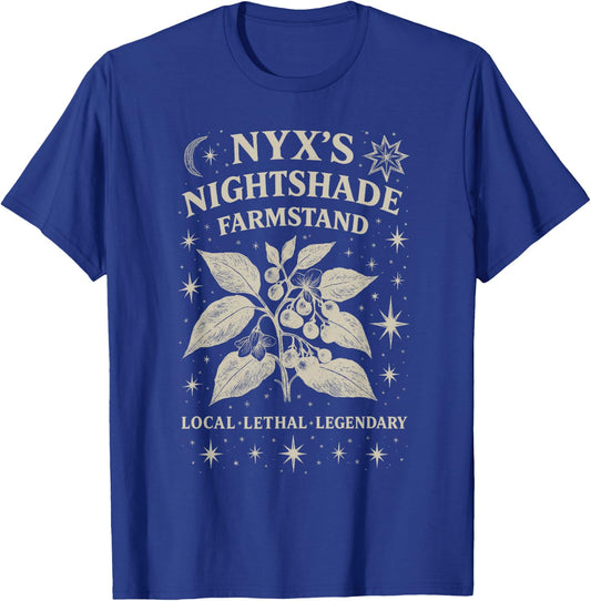 Nyx Nightshade Farmstand Nyx Greek Goddess of Night T-Shirt - T-Shirt | Royal