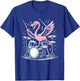 Drummer Flamingo Drumming Player Playing Drums Drumset T-Shirt - T-Shirt | Royal