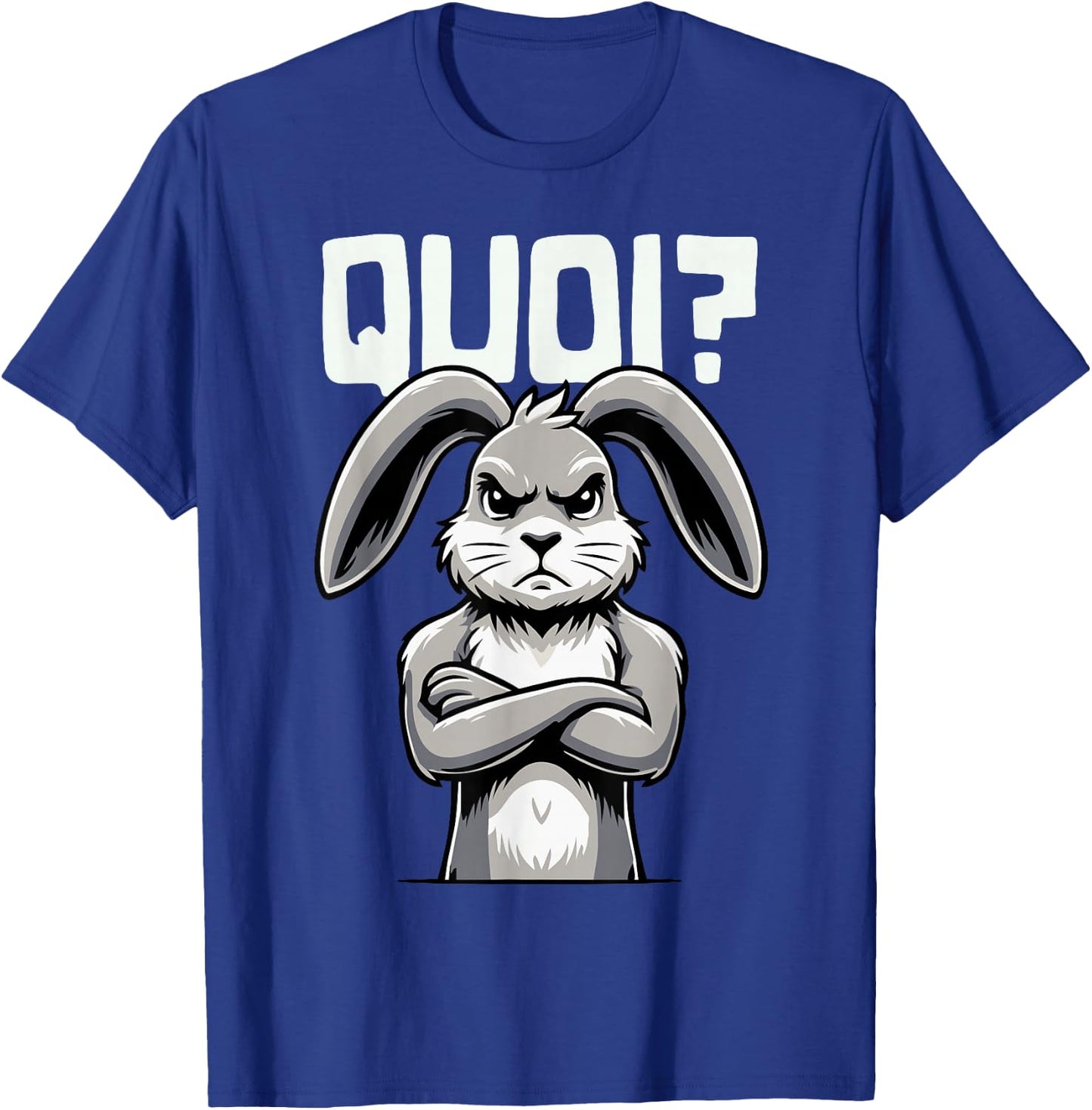 Funny Rabbit Woman Girl Boy Child What Rabbit , Black, S T-Shirt - T-Shirt | Royal