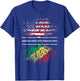 American Grown With Congolese Roots - Congo-Brazzaville Flag T-Shirt - T-Shirt | Royal