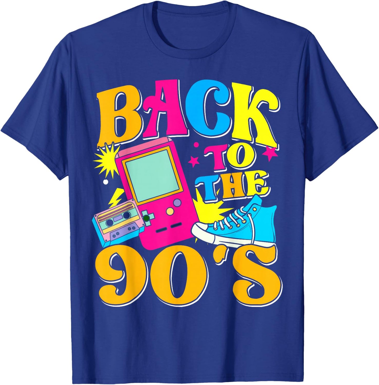 90s for 90s Retro Party Back to the 90s , black T-Shirt - T-Shirt | Royal