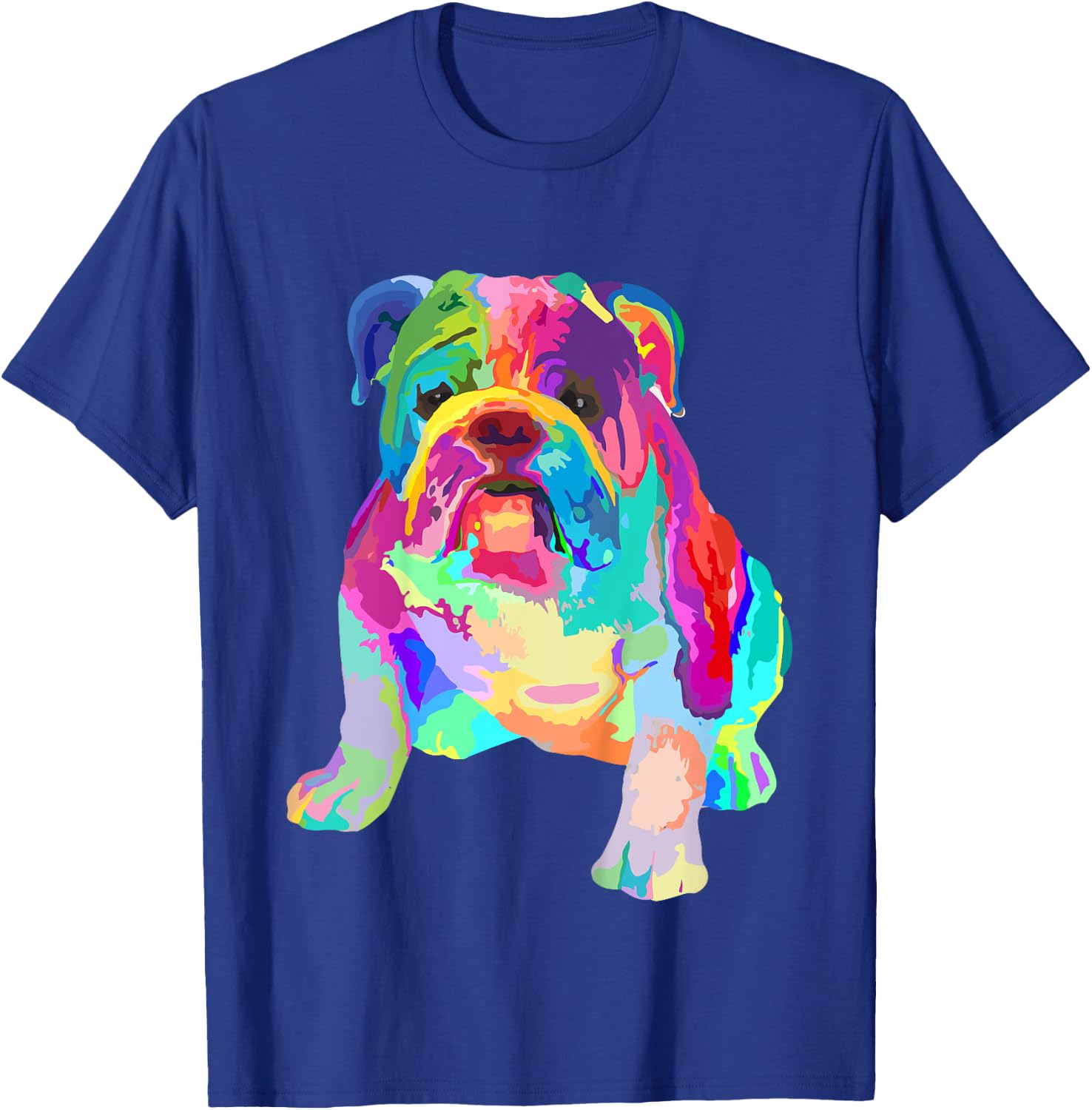 Boys Colorful Cool Girls Shirts English Bulldog Kids T-Shirt - T-Shirt | Royal