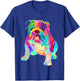 Boys Colorful Cool Girls Shirts English Bulldog Kids T-Shirt - T-Shirt | Royal