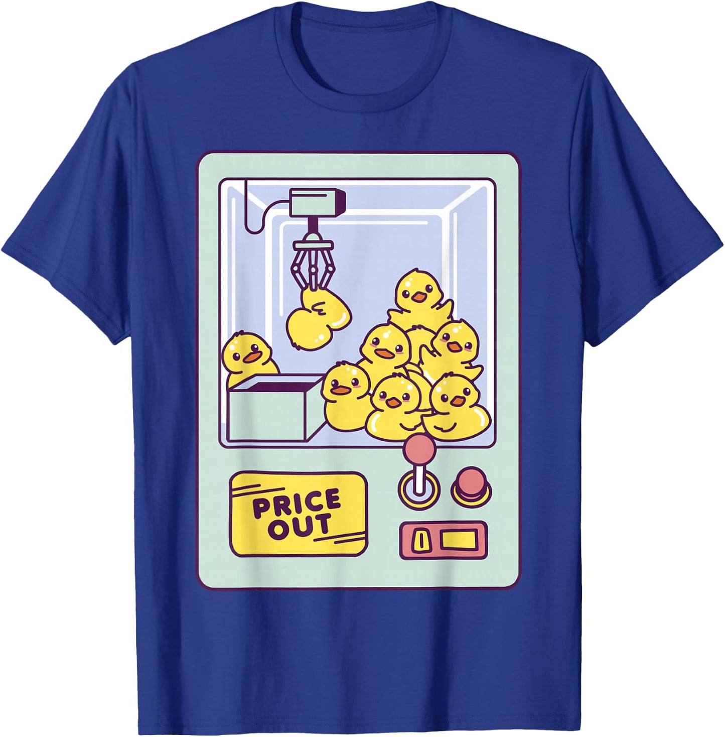 Duck Machine Design Playful Claw Toy Ducks T-Shirt - T-Shirt | Royal