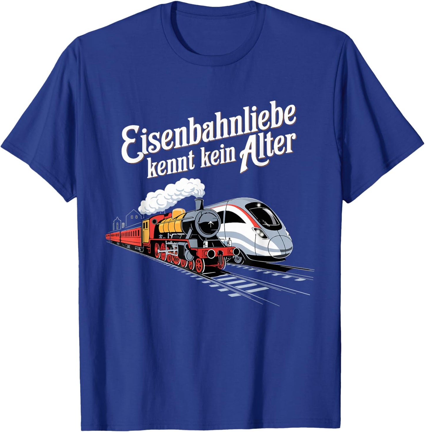 Model Railway Saying "Eisenbahn Liebe Damplok Modellbau , black T-Shirt - T-Shirt | Royal