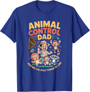 Animal Control Dad Rescue Veterinary Costume Wildlife T-Shirt - T-Shirt | Royal