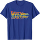 Back to The Future Distressed Logo T-Shirt - T-Shirt | Royal