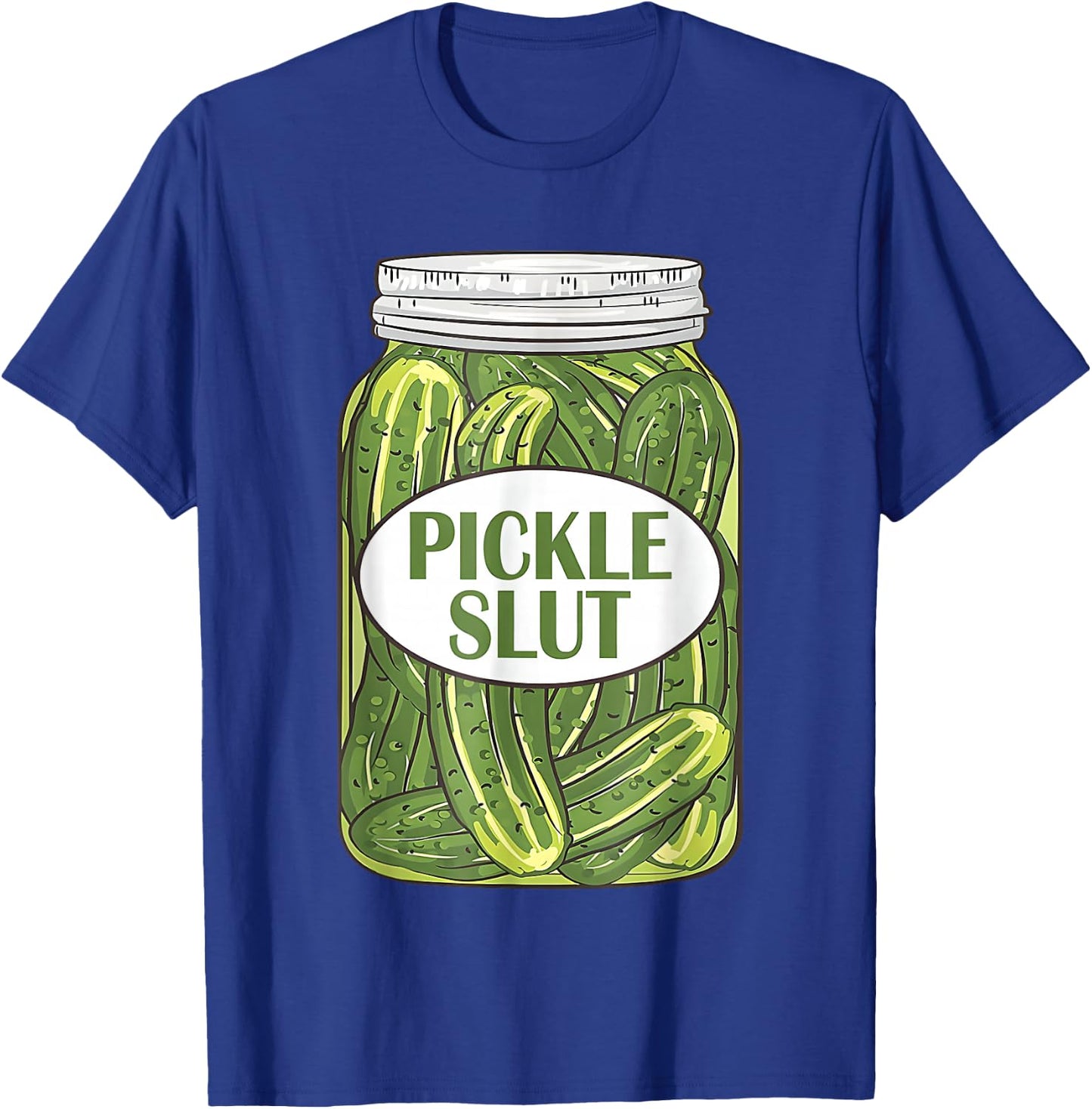 Pickle Funny Tin Cucumber , black T-Shirt - T-Shirt | Royal