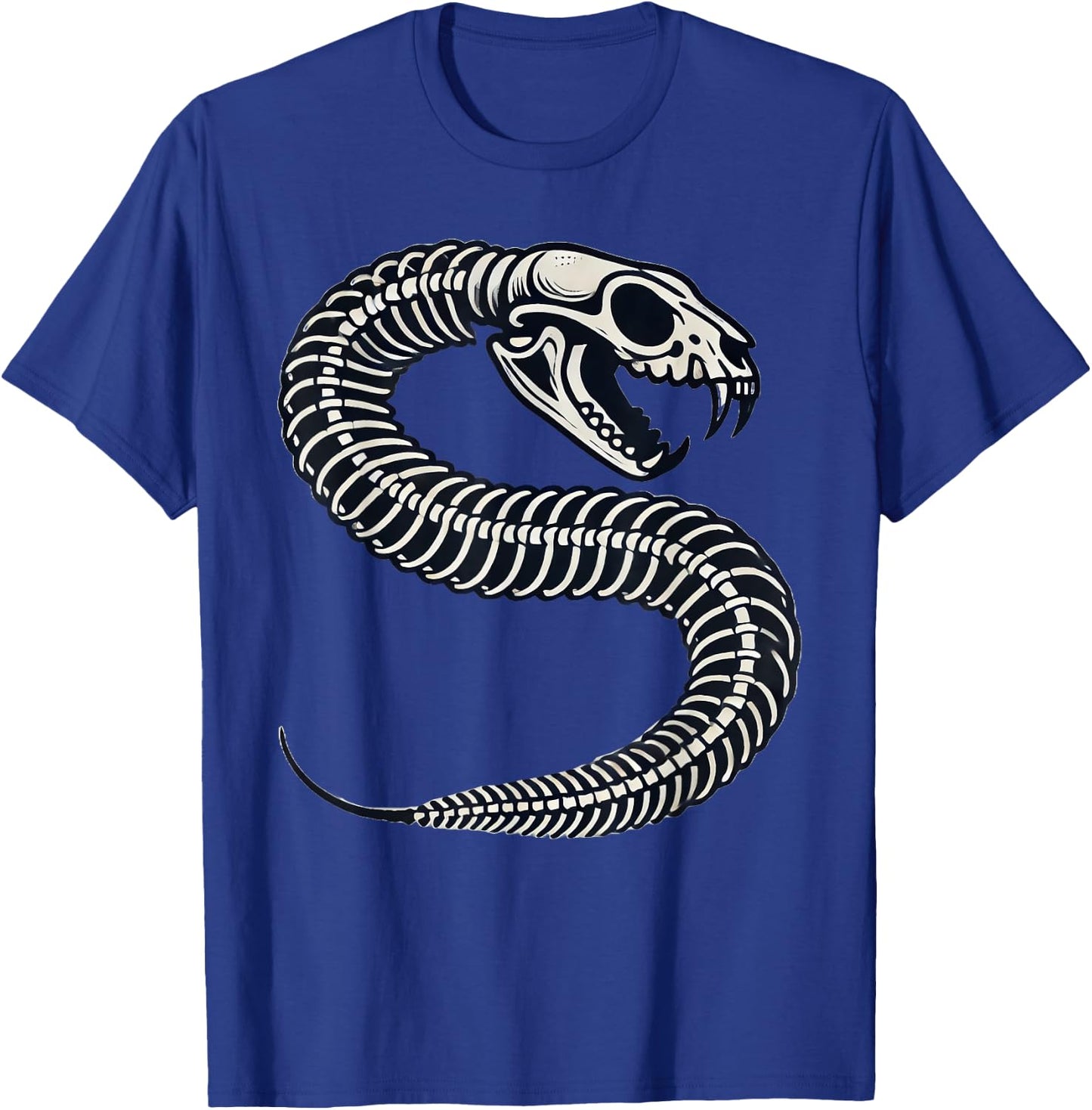 Snake Skeleton Halloween T-Shirt - T-Shirt | Royal