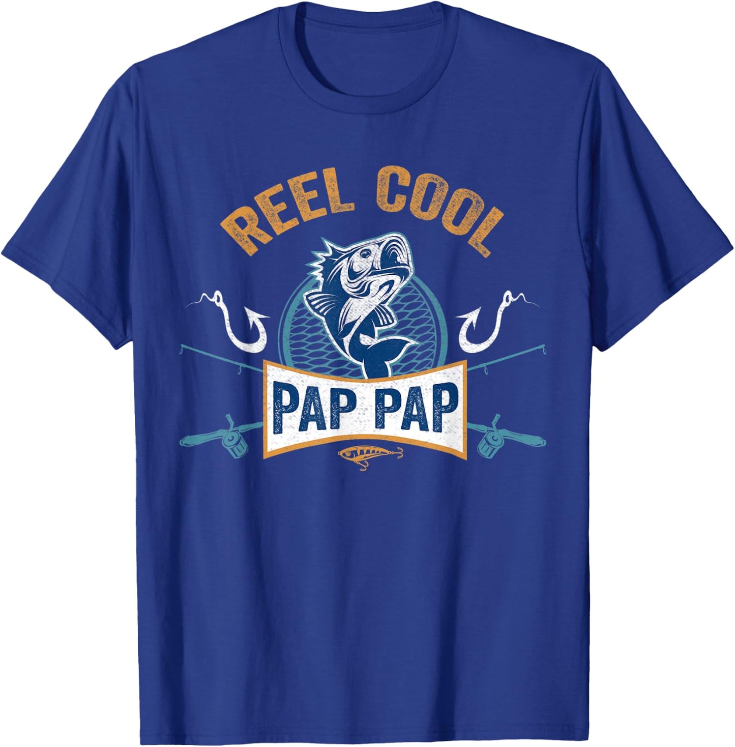 Reel Cool Pap Pap Fishing Fathers Day T-Shirt - T-Shirt | Royal