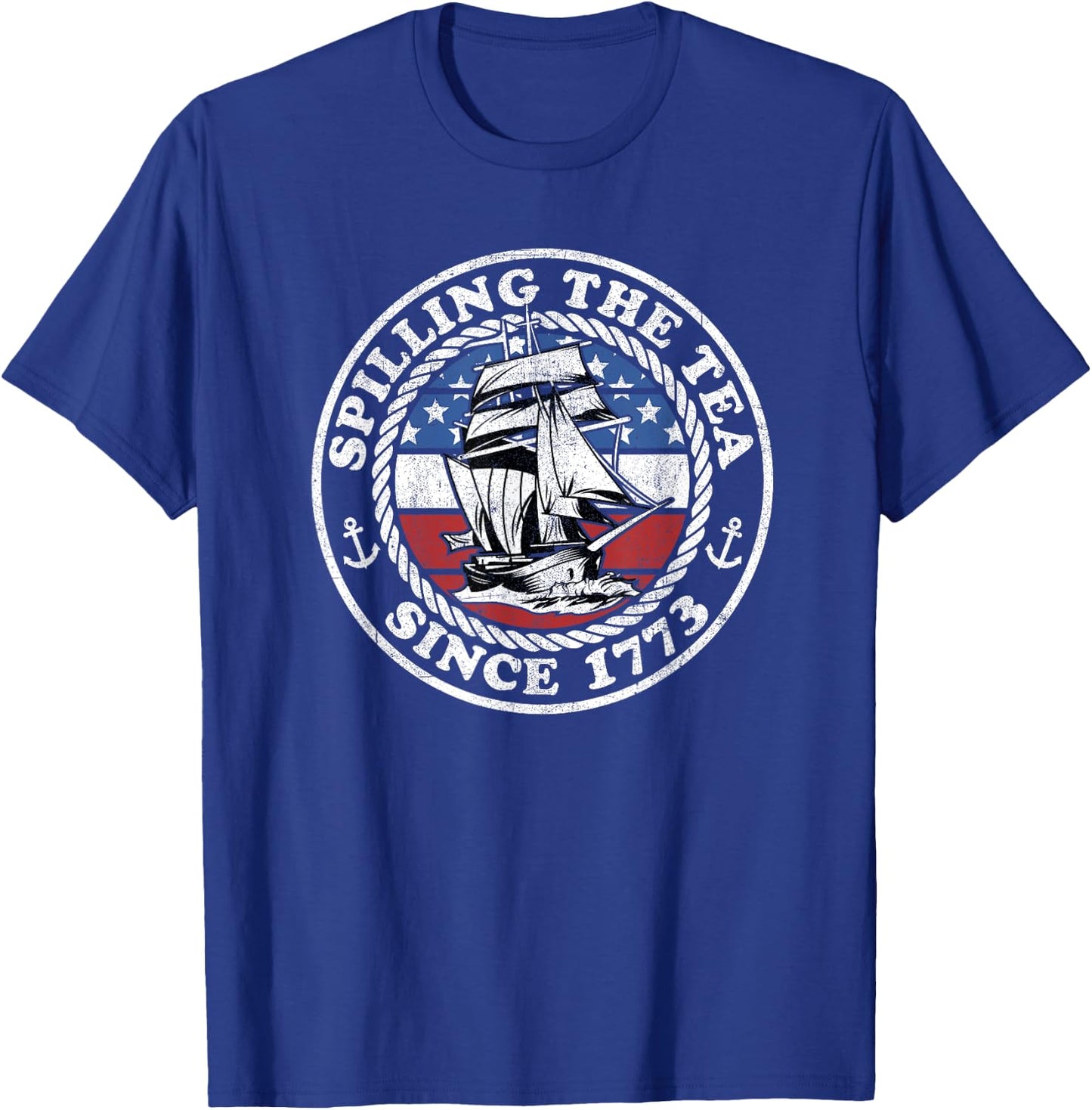 Spilling The Tea Since 1773 Funny US History Teacher Boston T-Shirt - T-Shirt | Royal