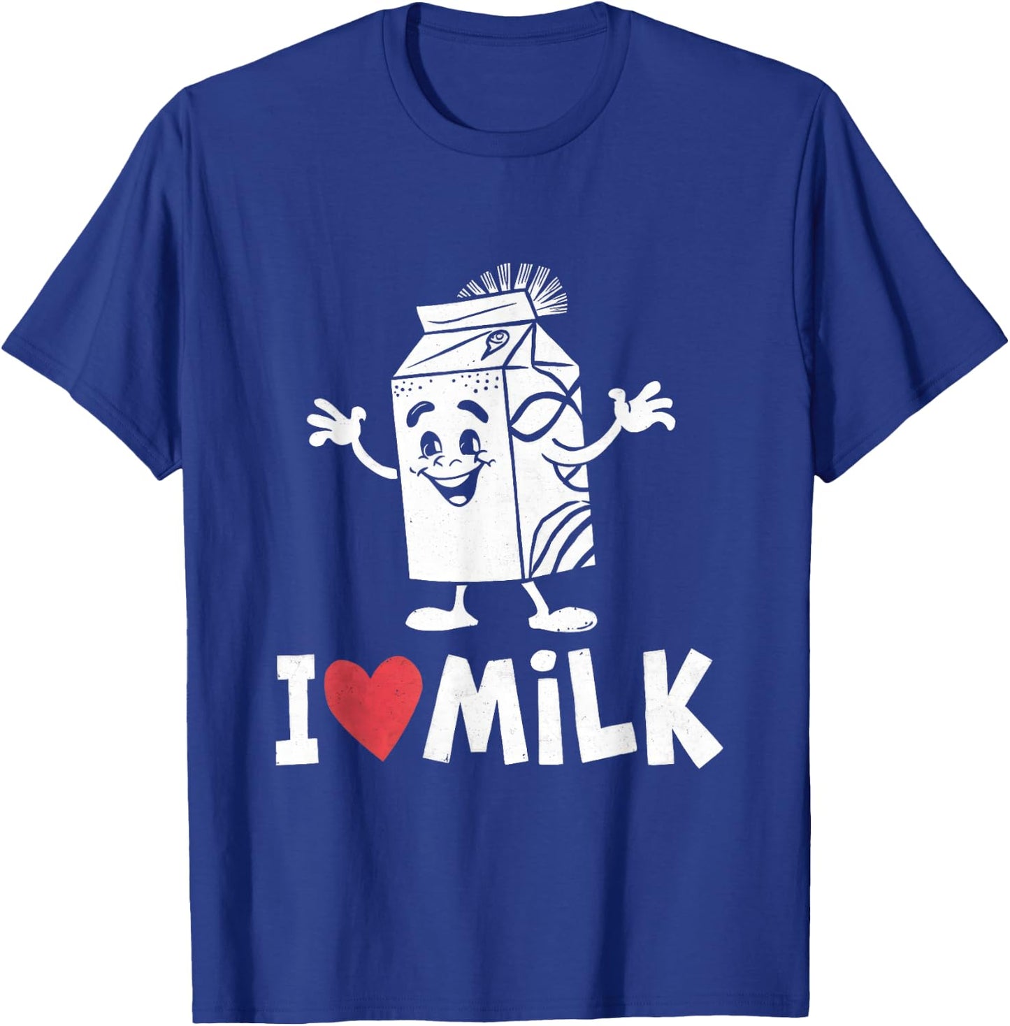 I Love Milk Milkman Farmer Farming Farm Lactose Men Women T-Shirt - T-Shirt | Royal
