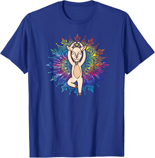 Goat Girl Lover & Farmer HD0 Black -Adults T-Shirt - T-Shirt | Royal