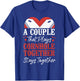 Cornhole Team Bean Bag Player Champ Couple Girlfriend T-Shirt - T-Shirt | Royal