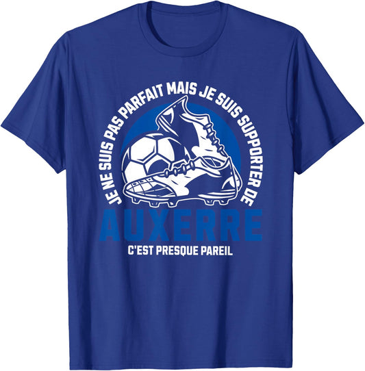 Supporter AUXERRE FOOT - FOOTBALL - AUXERRE HUMOUR , Black, S T-Shirt - T-Shirt | Royal