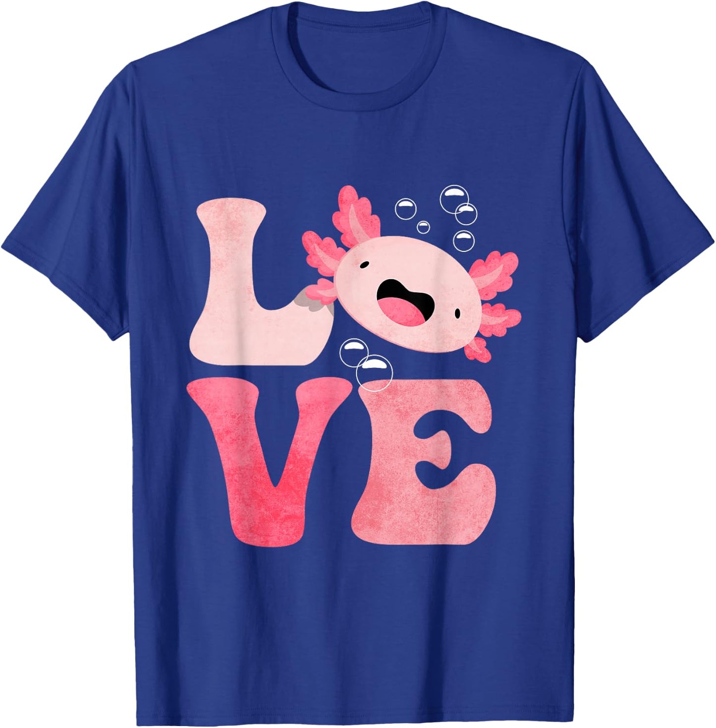 Axolotl LOVE T-Shirt - T-Shirt | Royal