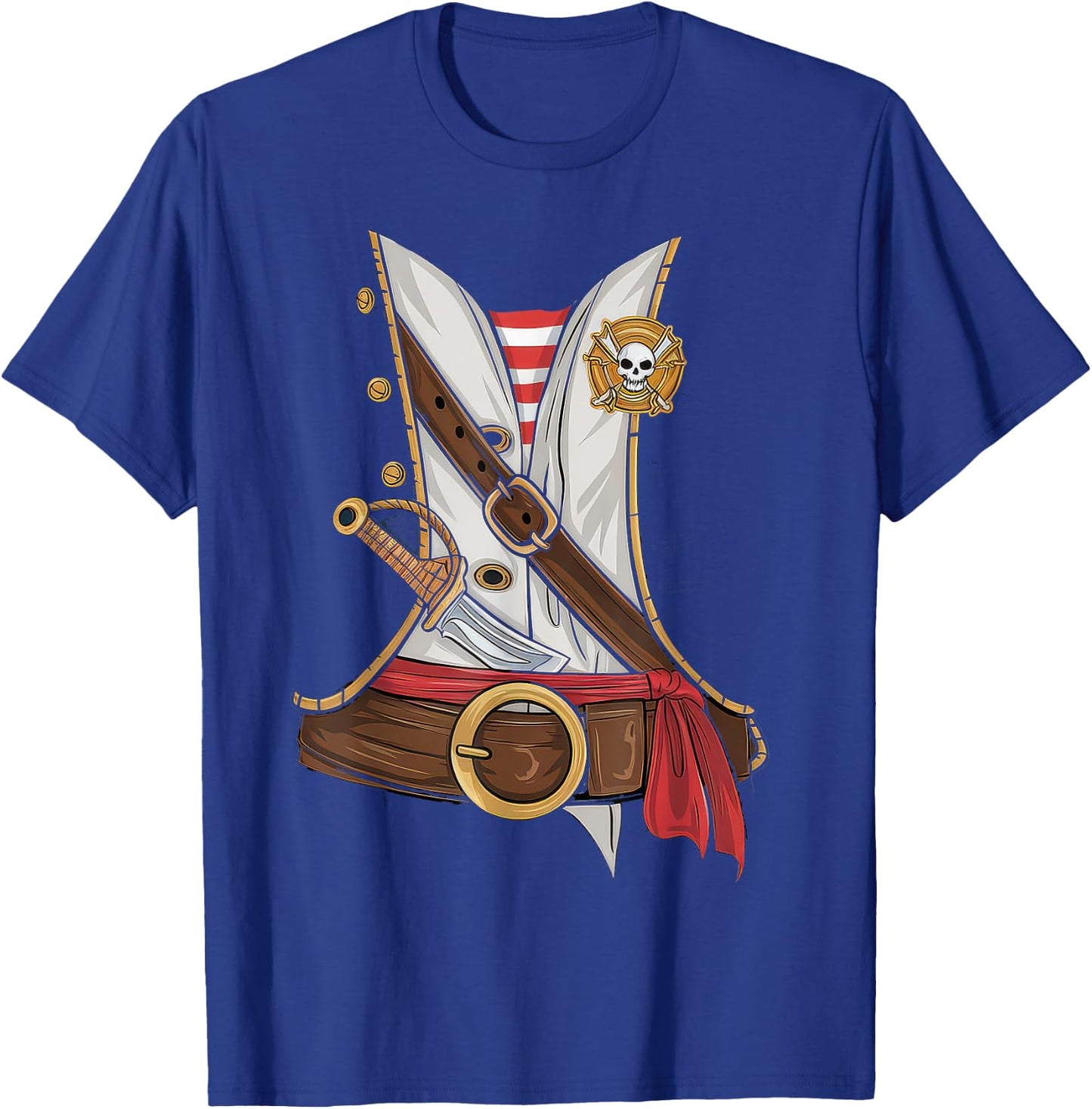 Pirate Costume Kids Sailor Captain Ahoy Shirt, Black, S T-Shirt - T-Shirt | Royal