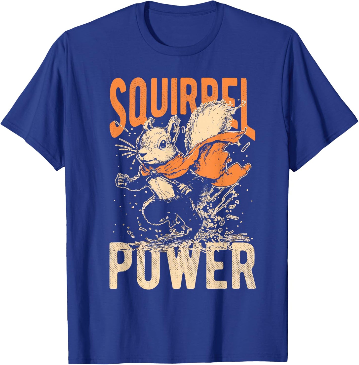 Squirrel POWER Squirrel Superhero T-Shirt - T-Shirt | Royal