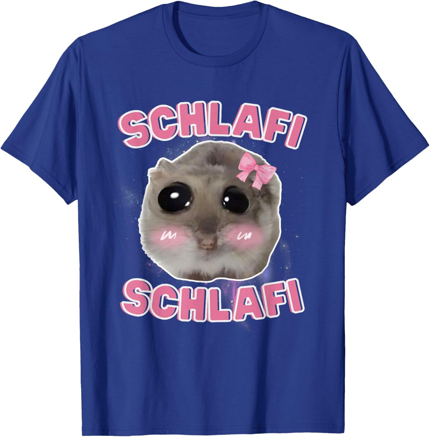 Schlafi Schlafi Funny Hamster Hamster Hamstie Meme Sleep , black T-Shirt - T-Shirt | Royal