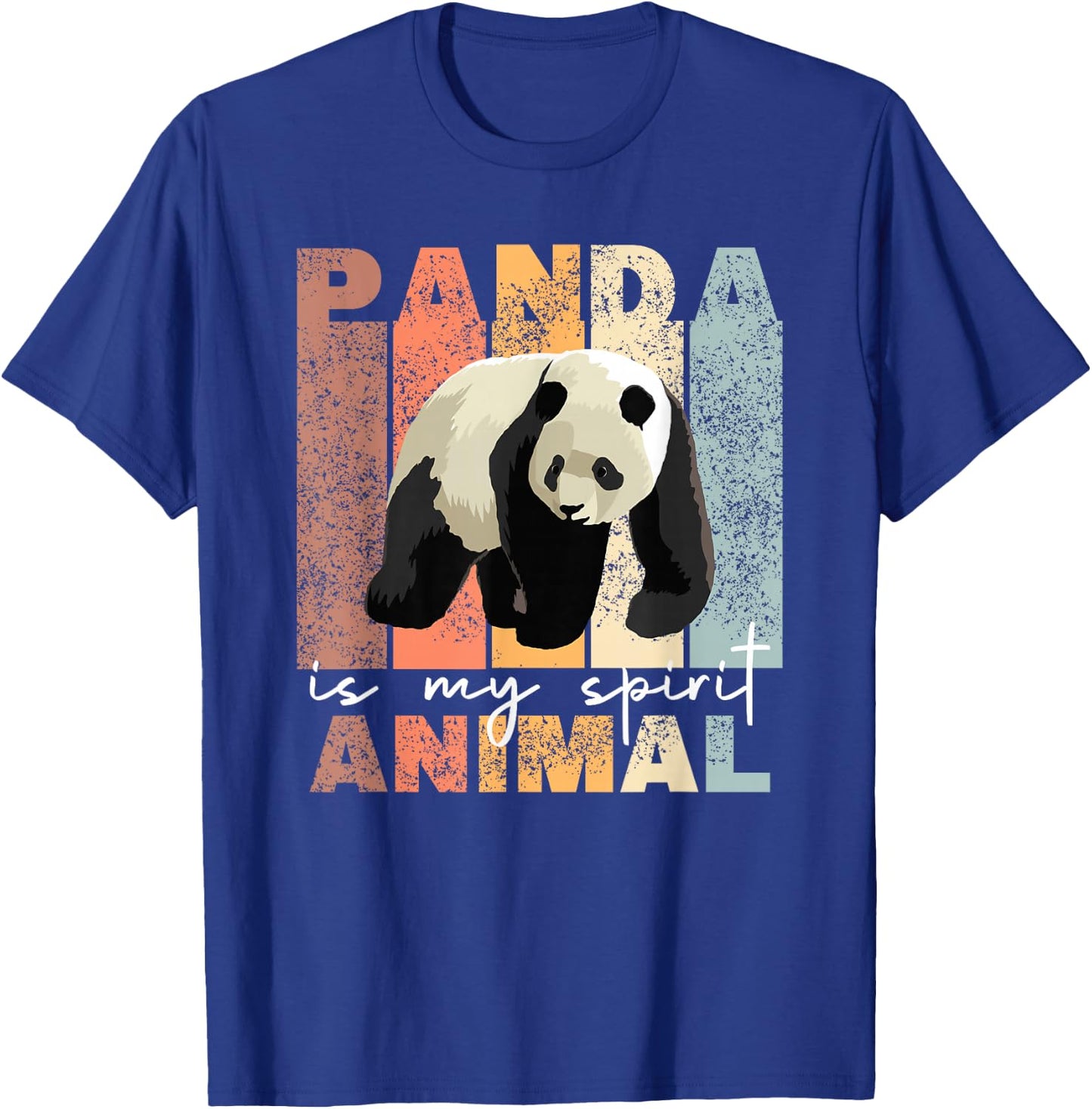 Panda Is My Spirit Animal - Cute Panda Vintage Pandas T-Shirt - T-Shirt | Royal