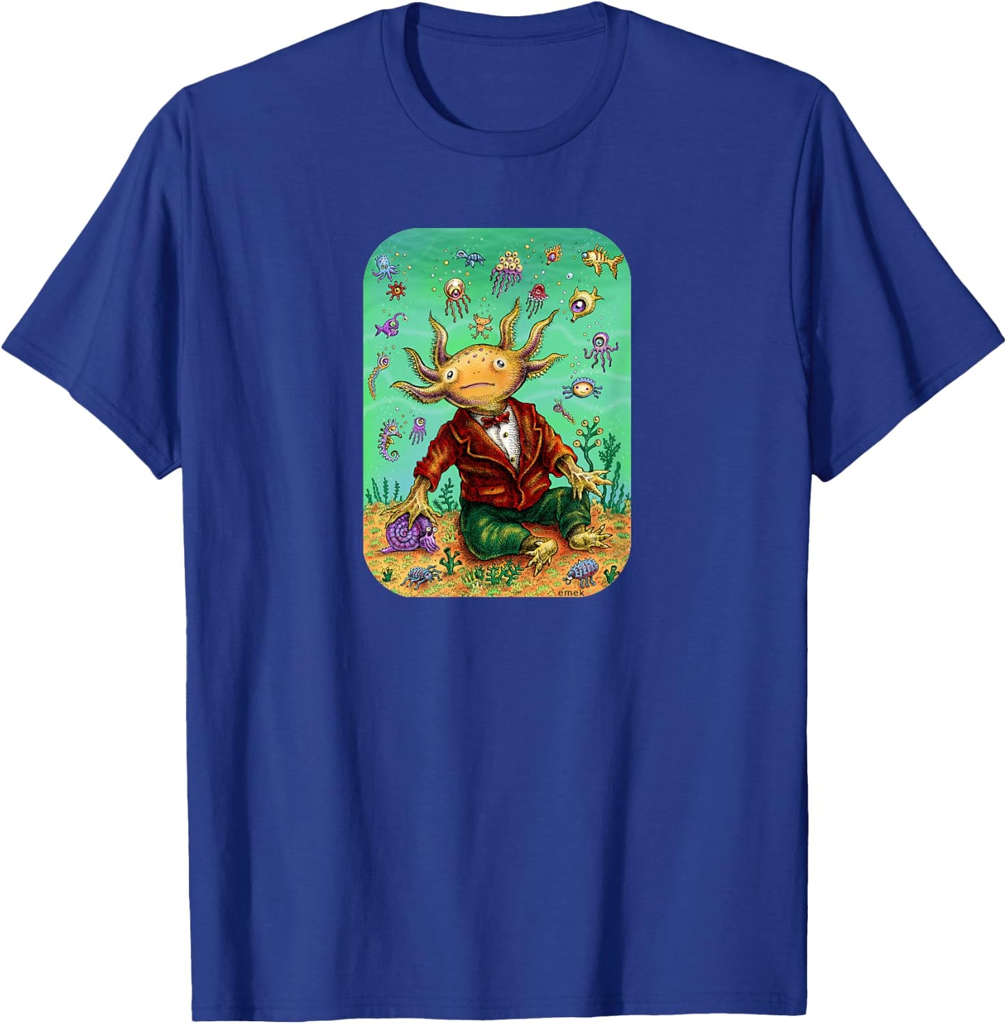 Lil Axolotl - by Emek Artman T-Shirt - T-Shirt | Royal