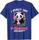 I like pandas okaaay? bubble tea panda drinking bubbletea T-Shirt - T-Shirt | Royal