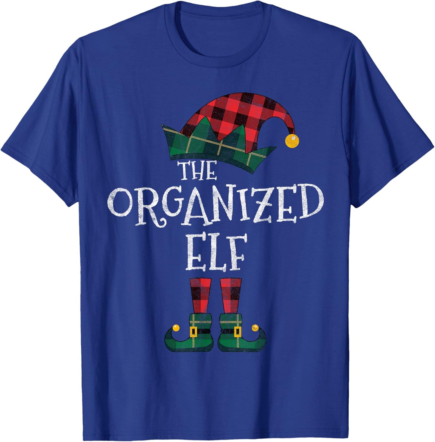 The Organized Elf Matching Family Group Gift Funny Christmas T-Shirt - T-Shirt | Royal