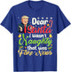 Christmas Trump Dear Santa Fake News Funny Xmas Men Women T-Shirt - T-Shirt | Royal
