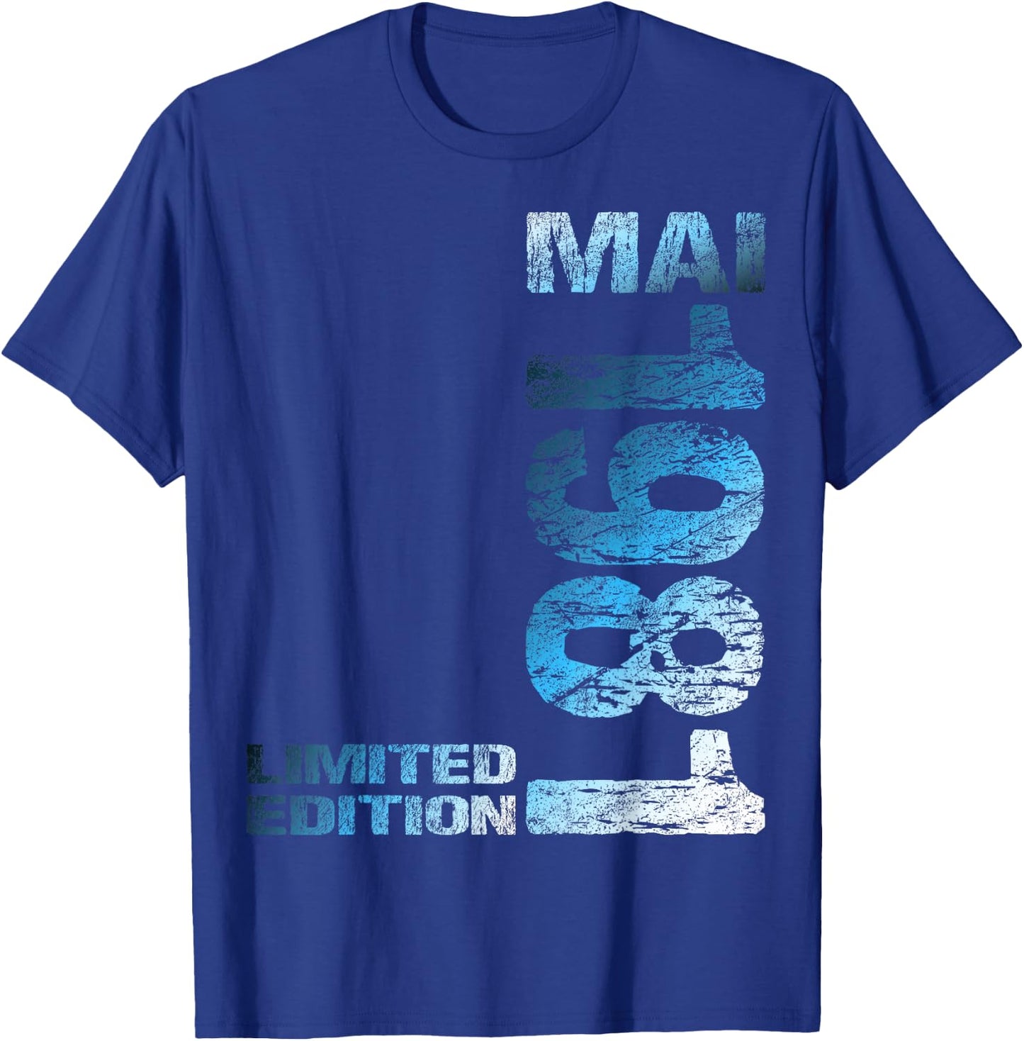 Limited Edition Mai 1981 Mann Frau 45. Geburtstag T-Shirt - T-Shirt | Royal