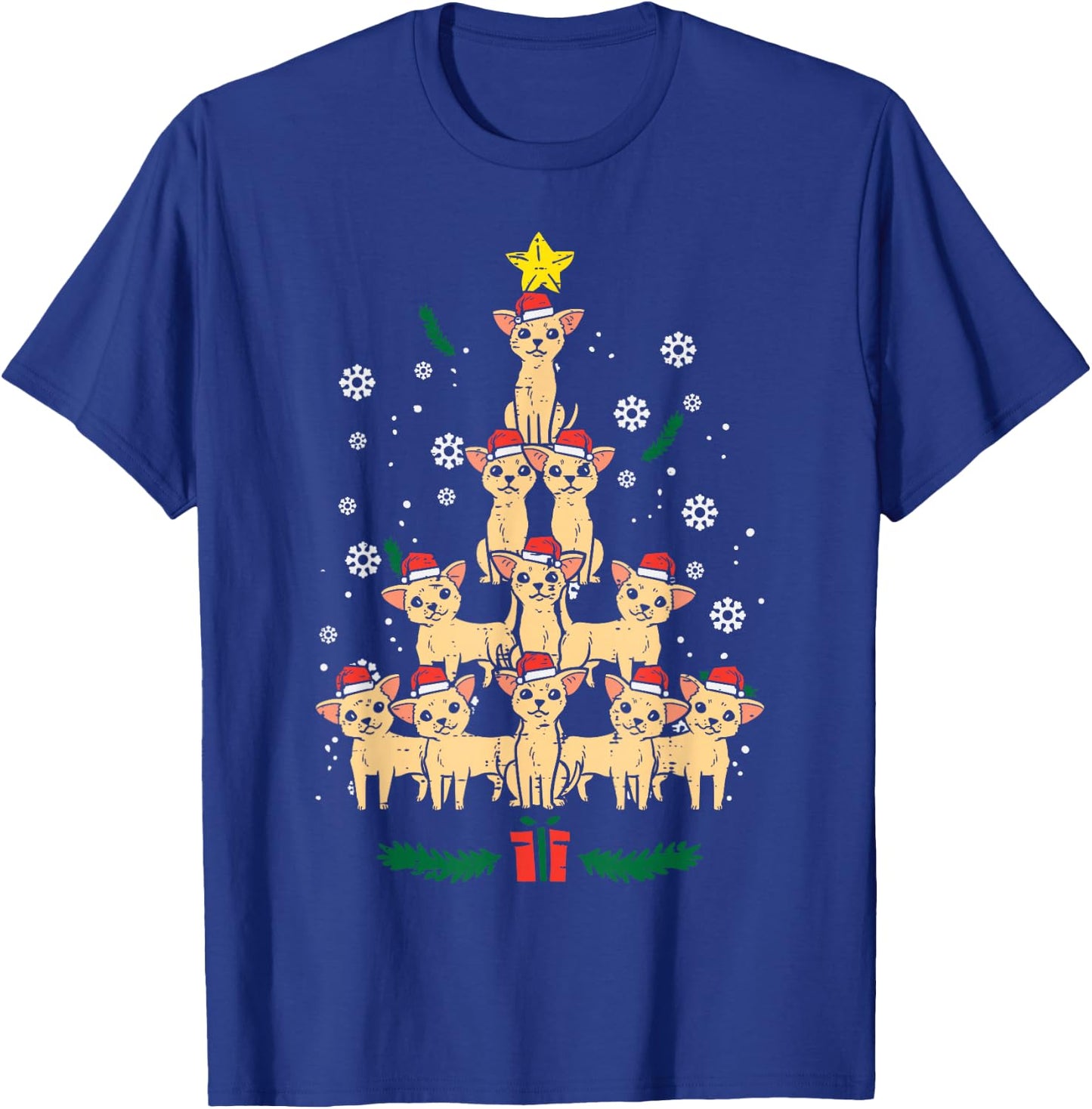 Chihuahua Christmas Tree Chiwawa Dog Xmas Women T-Shirt - T-Shirt | Royal