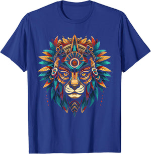 Aztec Jaguar Warrior Aztec Culture Mayan Indigenous T-Shirt - T-Shirt | Royal