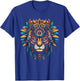 Aztec Jaguar Warrior Aztec Culture Mayan Indigenous T-Shirt - T-Shirt | Royal