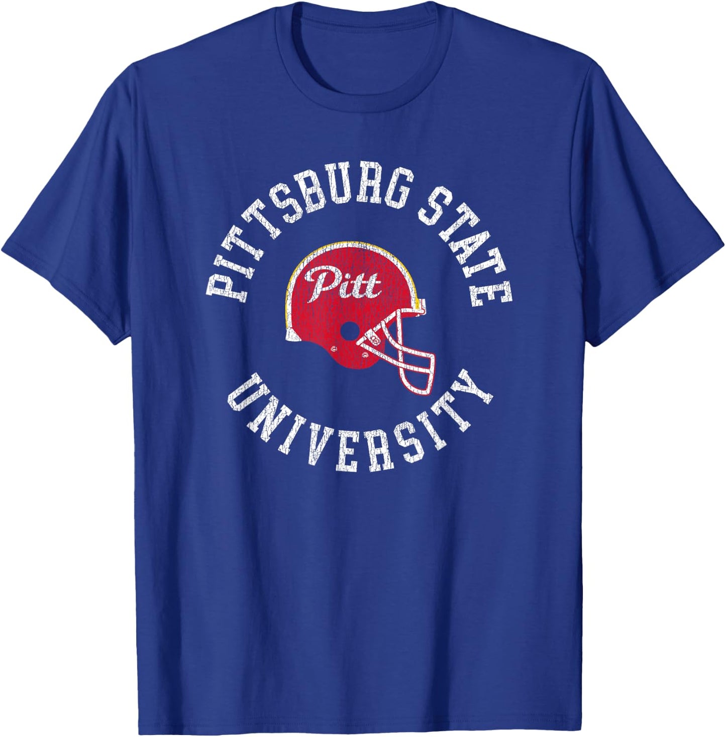 Vintage Pitt State Gorillas Football Retro Helmet T-Shirt - T-Shirt | Royal