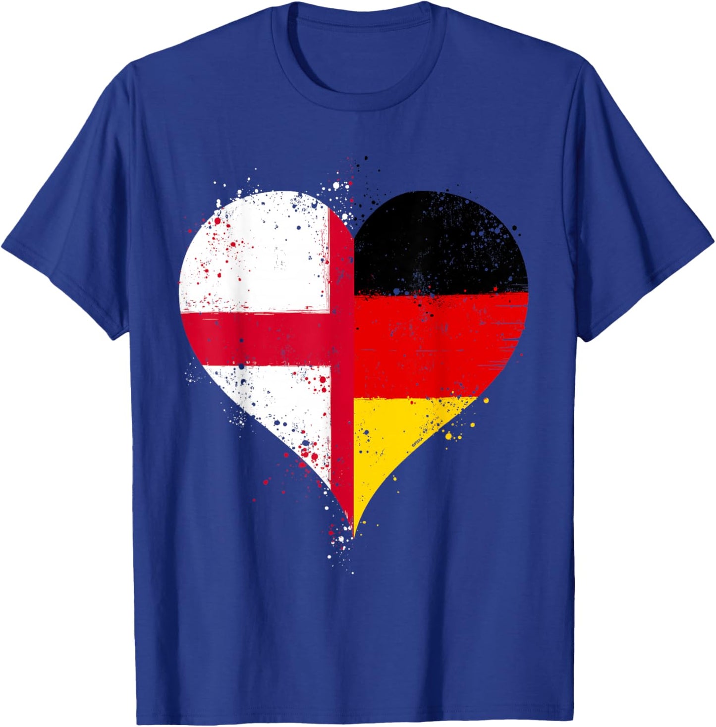 Coole Deutschland England Flagge für Englisch Deutsch Stolz T-Shirt - T-Shirt | Royal