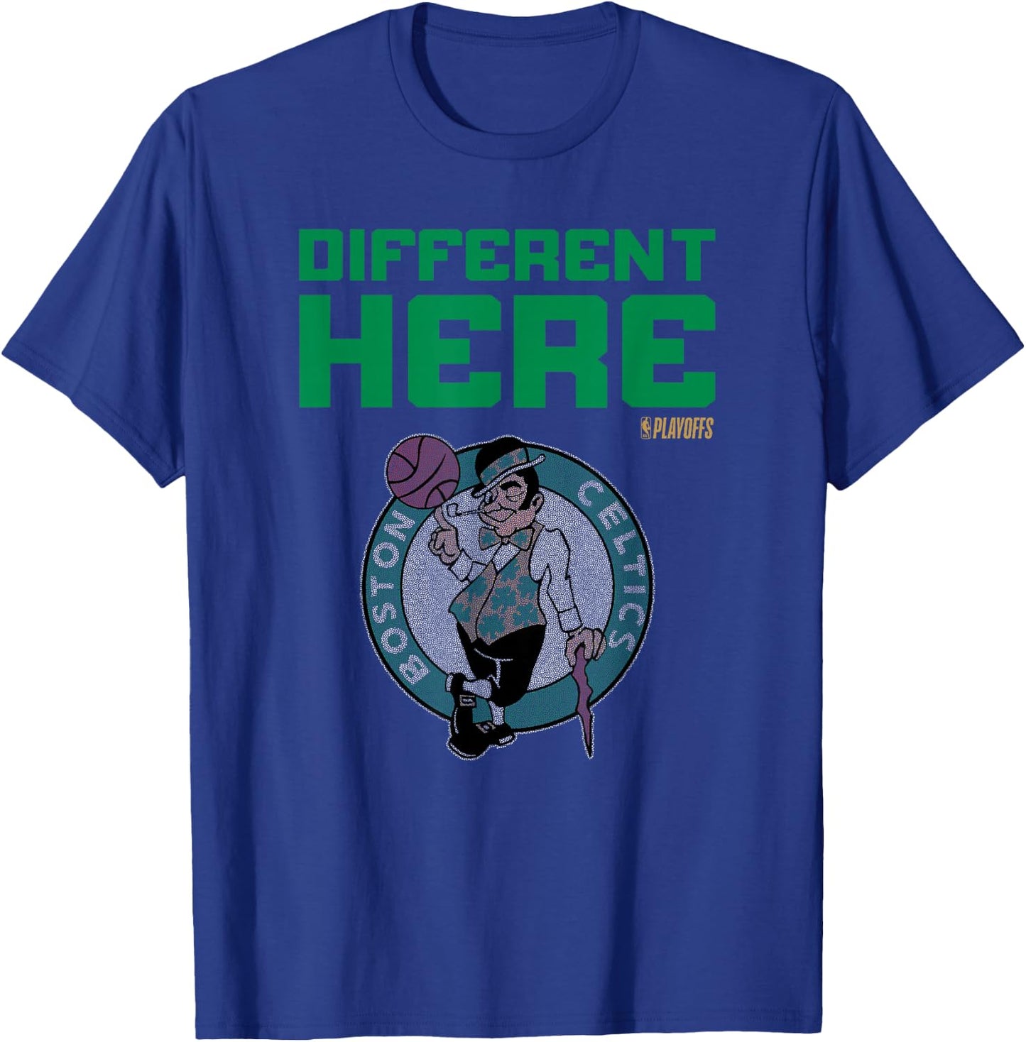 NBA 2026 Playoffs Mantra Celtics Billboard T-Shirt - T-Shirt | Royal