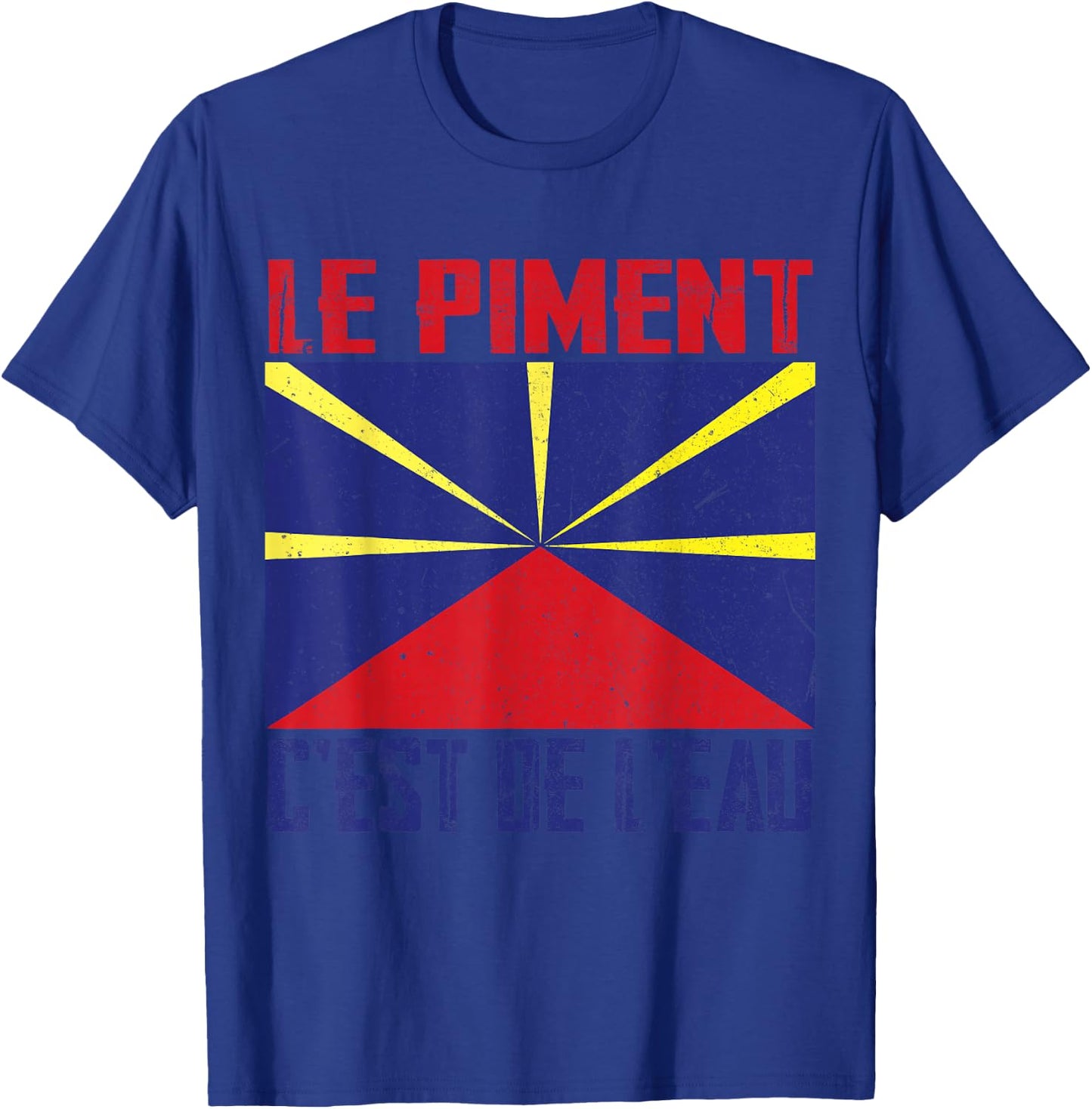 le chilli c'est de l'eau isle de la Réunion, 974 Réunionnais , Black, S T-Shirt - T-Shirt | Royal