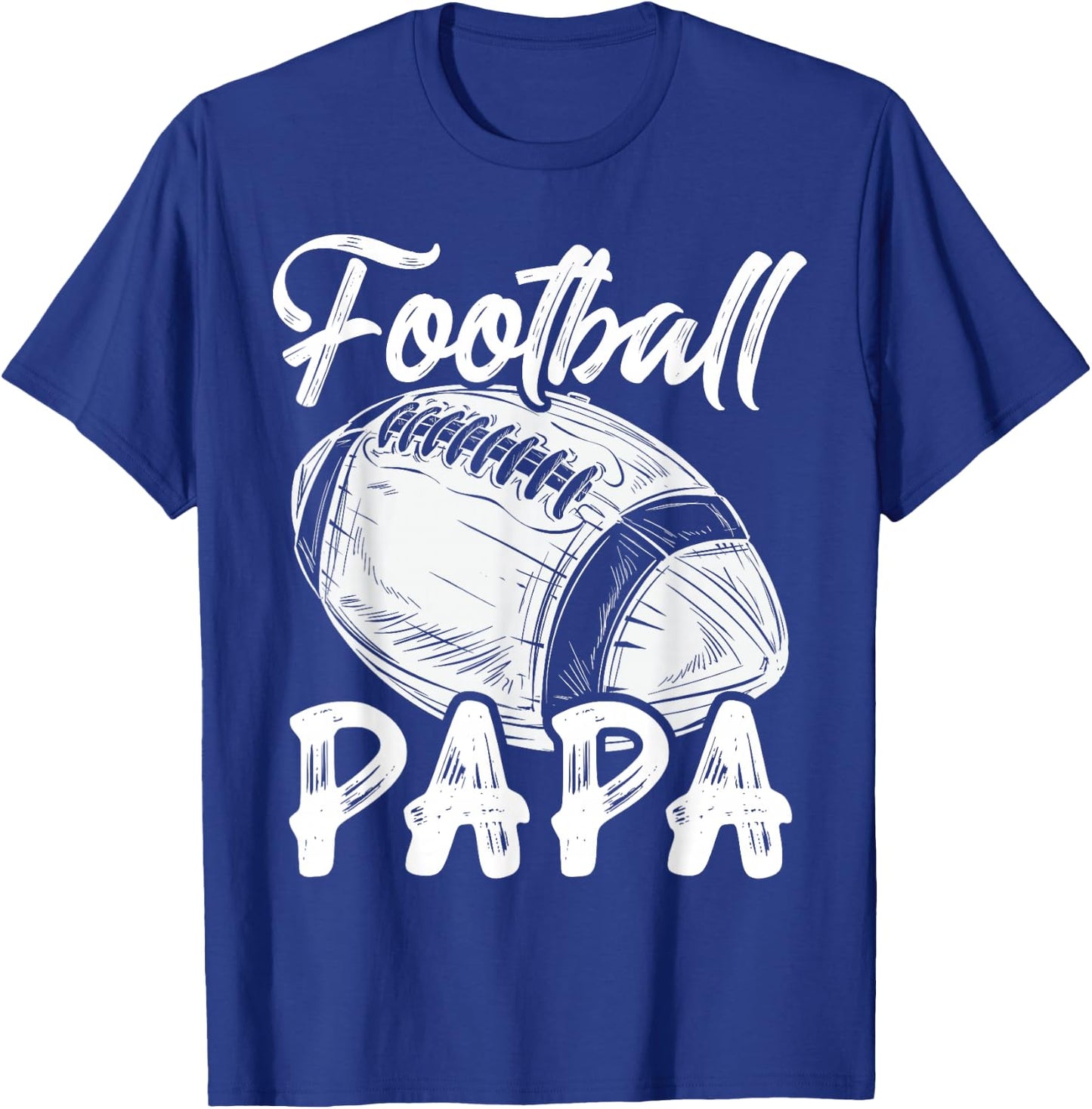 Football Papa Family Matching Players Fathers Day T-Shirt - T-Shirt | Royal
