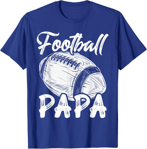 Football Papa Family Matching Players Fathers Day T-Shirt - T-Shirt | Royal